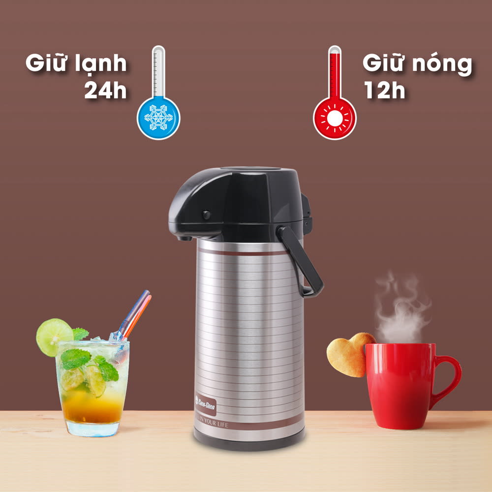 Phích đựng nước nút ấn 2045 ST3.E 2 lít thumb 2