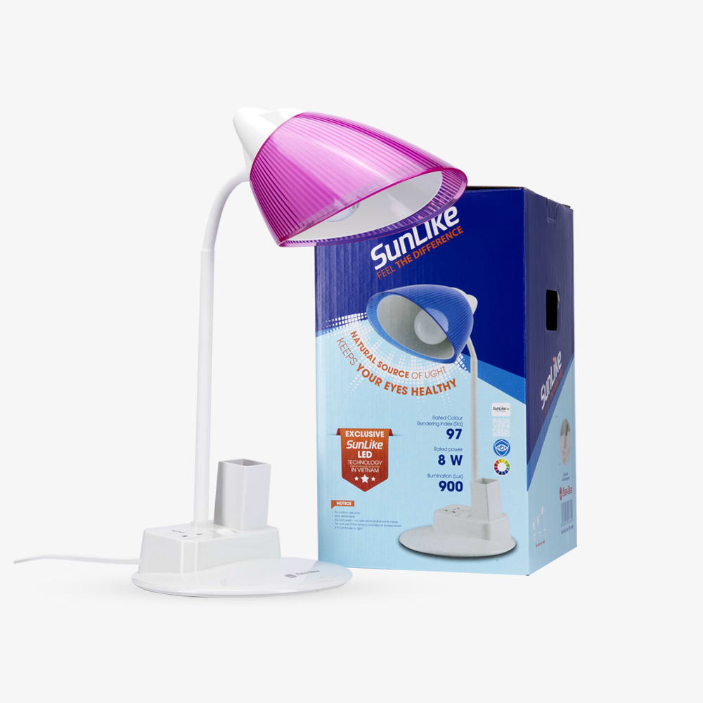 Đèn bàn bảo vệ thị lực RL40 8W tích hợp ổ cắm và ống bút thumb 3
