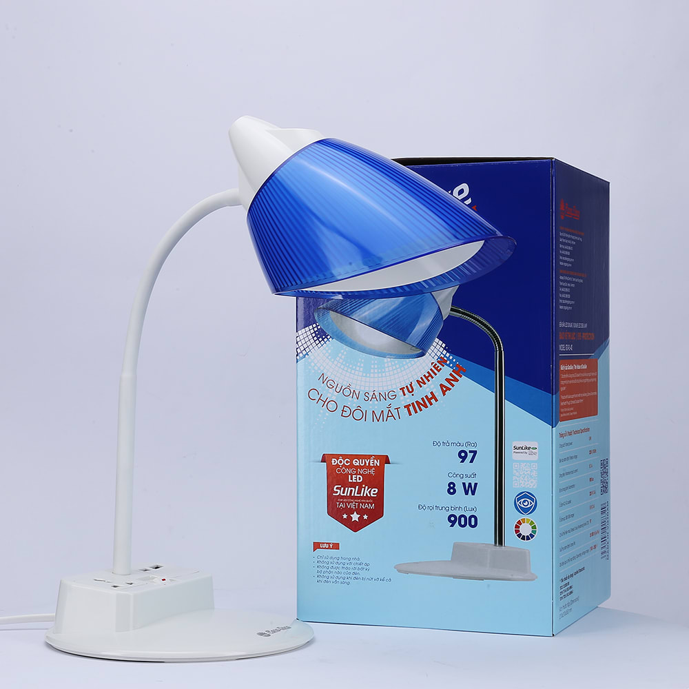 Đèn bàn bảo vệ thị lực RL40 8W tích hợp ổ cắm và ổ cắm USB thumb 3