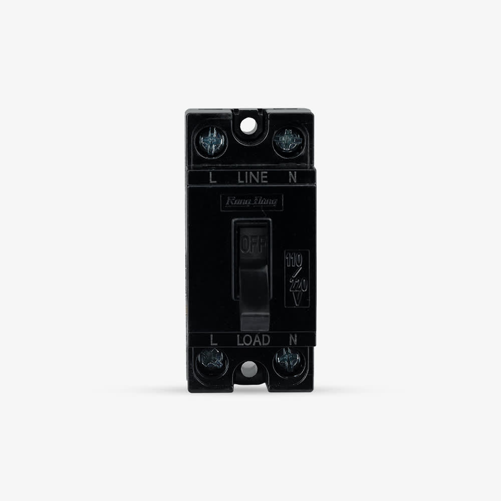 Aptomat gia dụng 2 cực 2P1E 15A