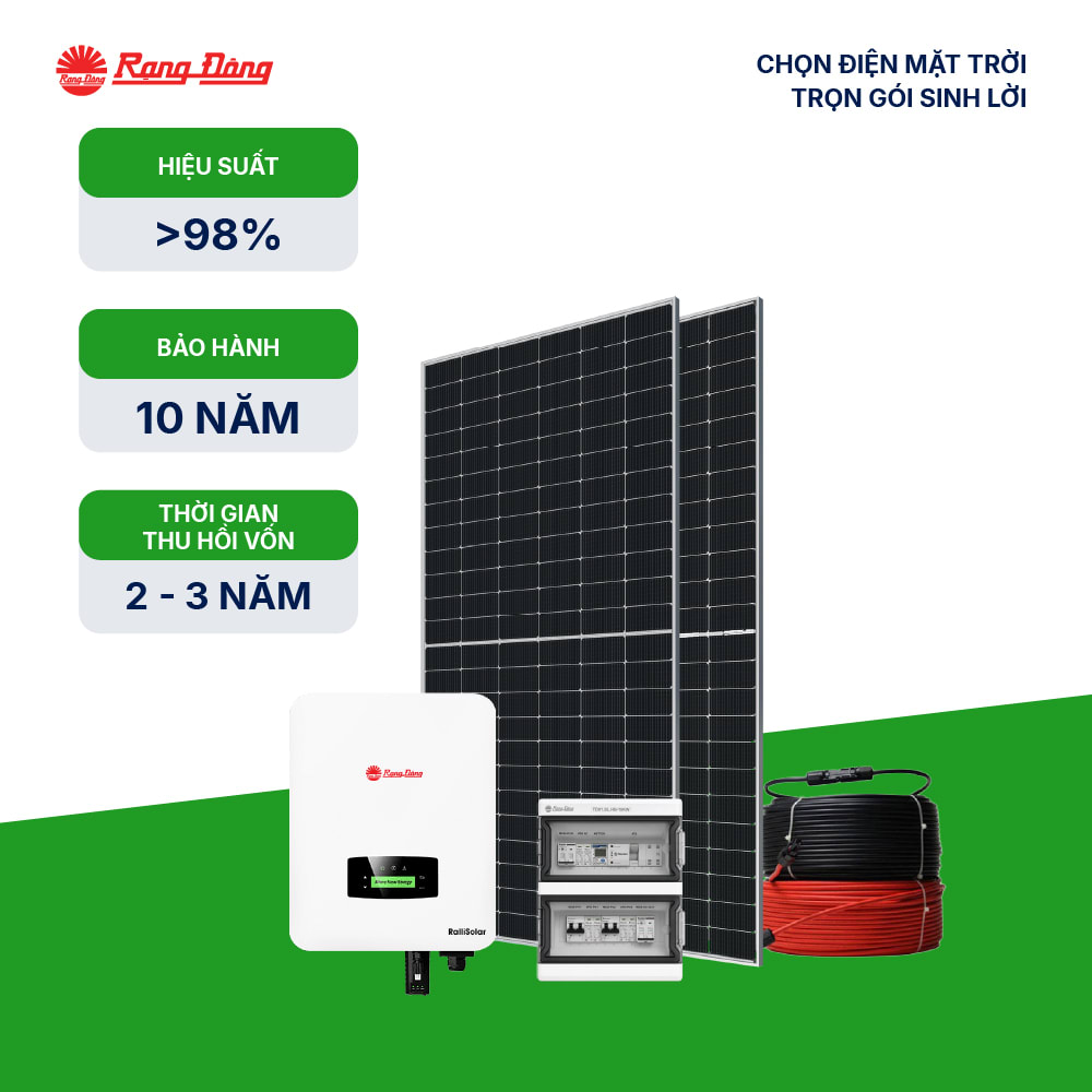 Hệ thống hoà lưới 1 pha 10kWp