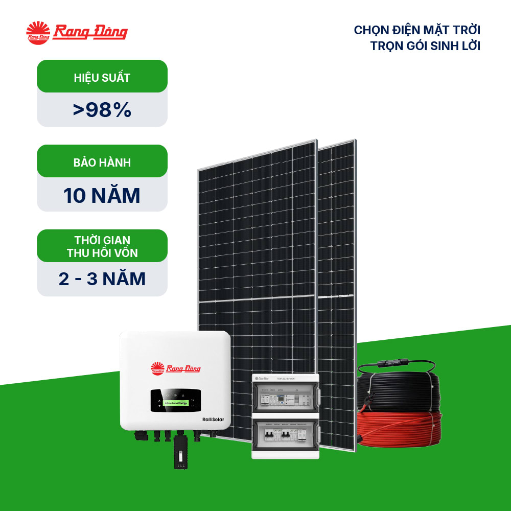Hệ thống hoà lưới 1 pha 4.5kWp