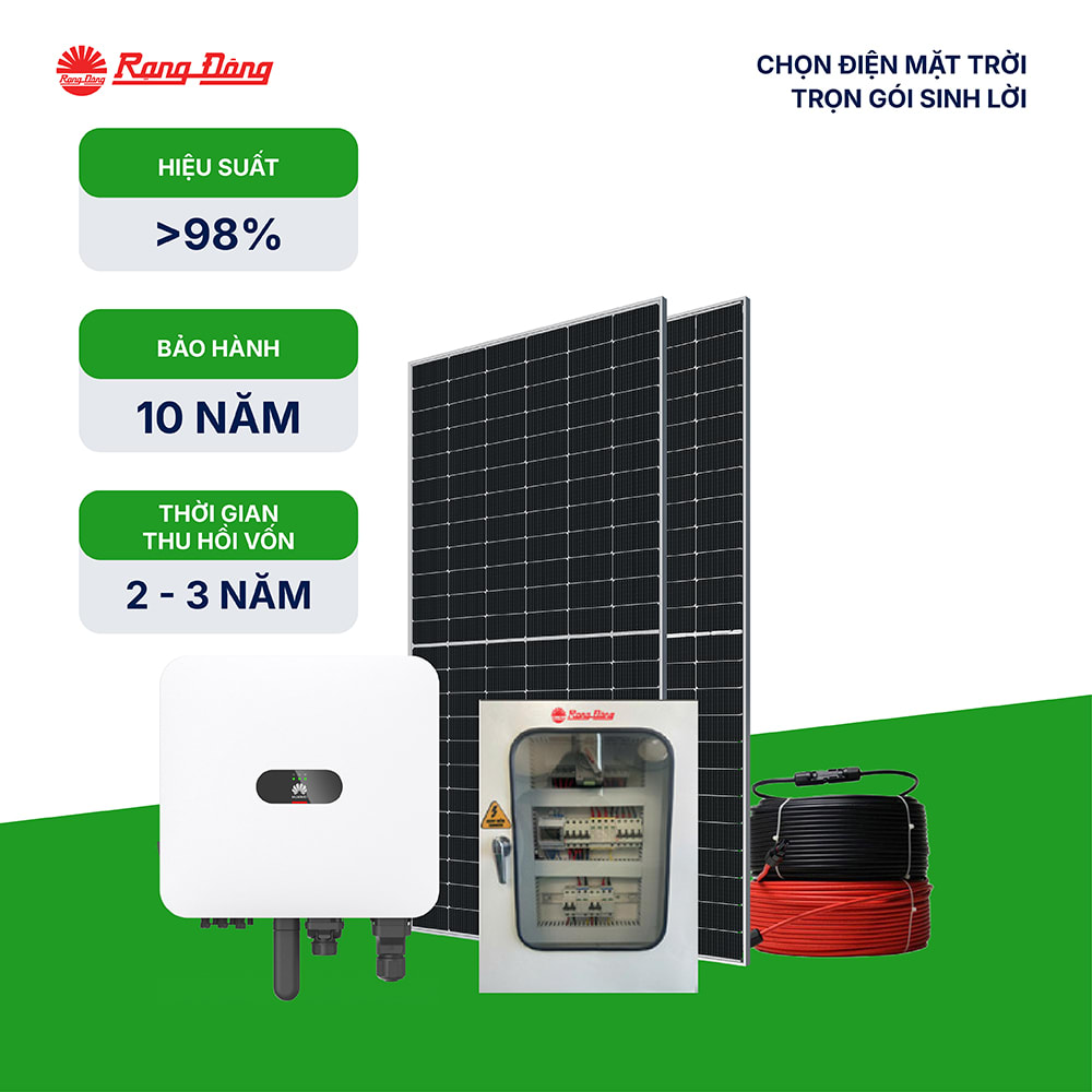 Hệ thống hoà lưới 3 pha 15.5kWp-H