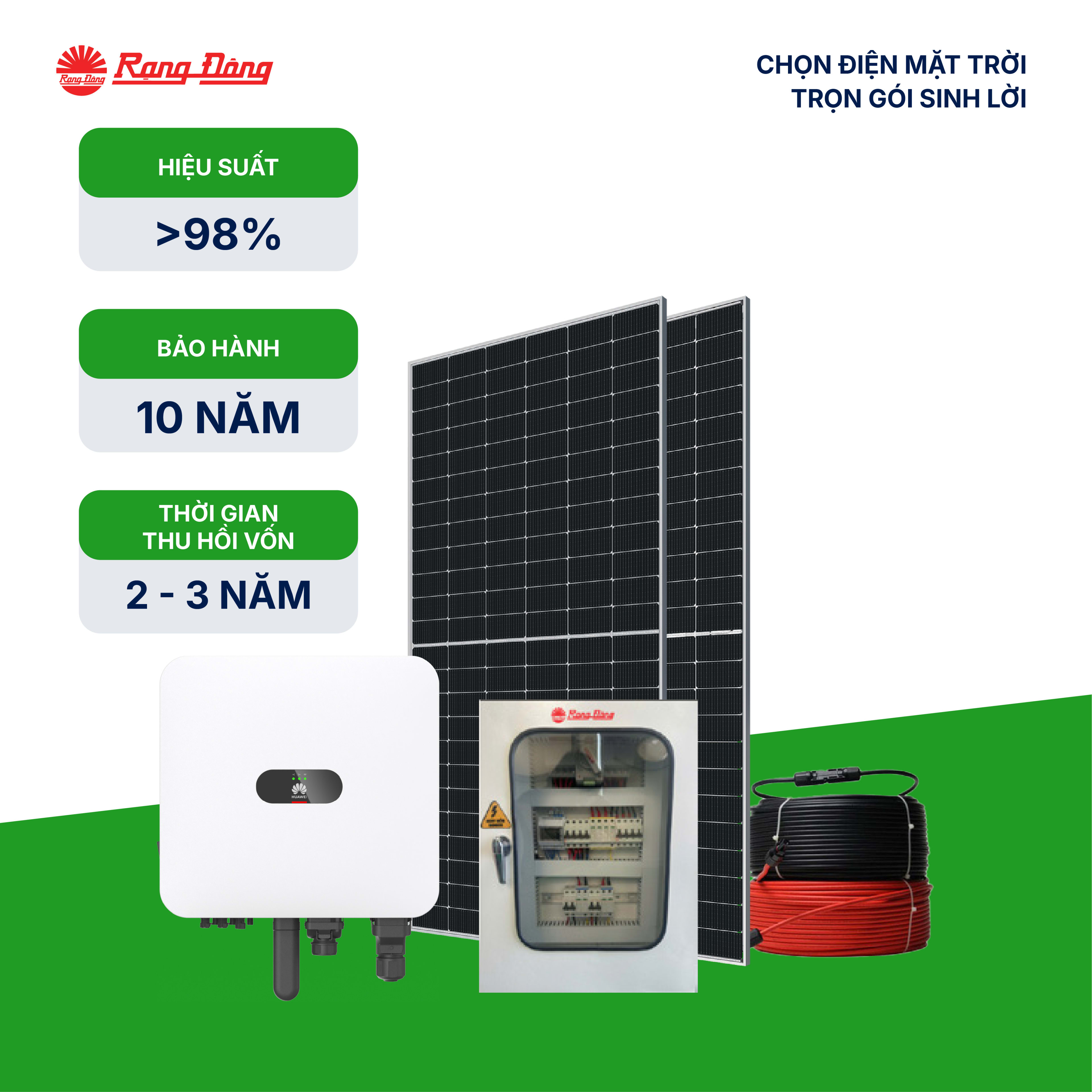 Hệ thống hoà lưới 3 pha 20kWp-H