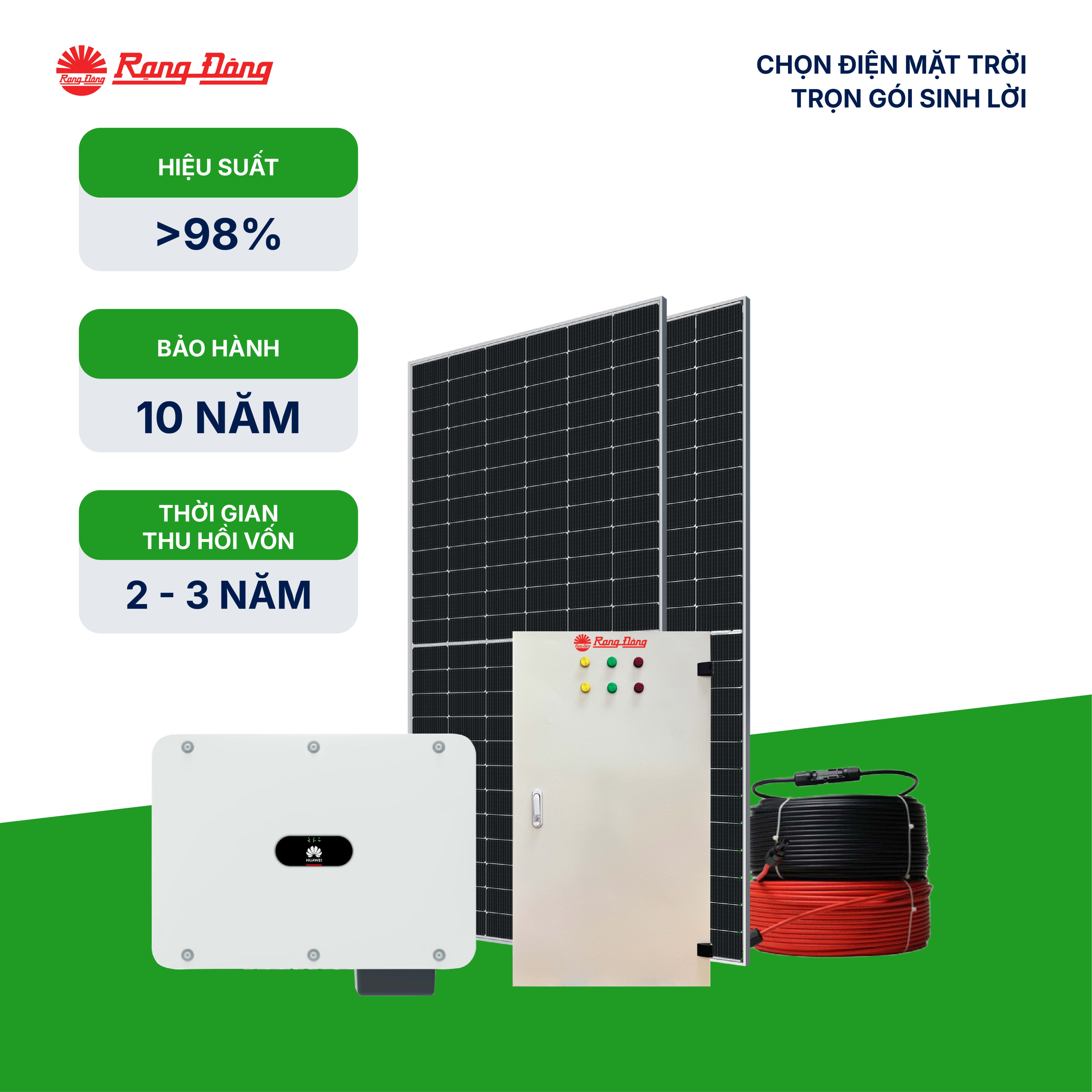 Hệ thống hoà lưới 3 pha 50kWp-H