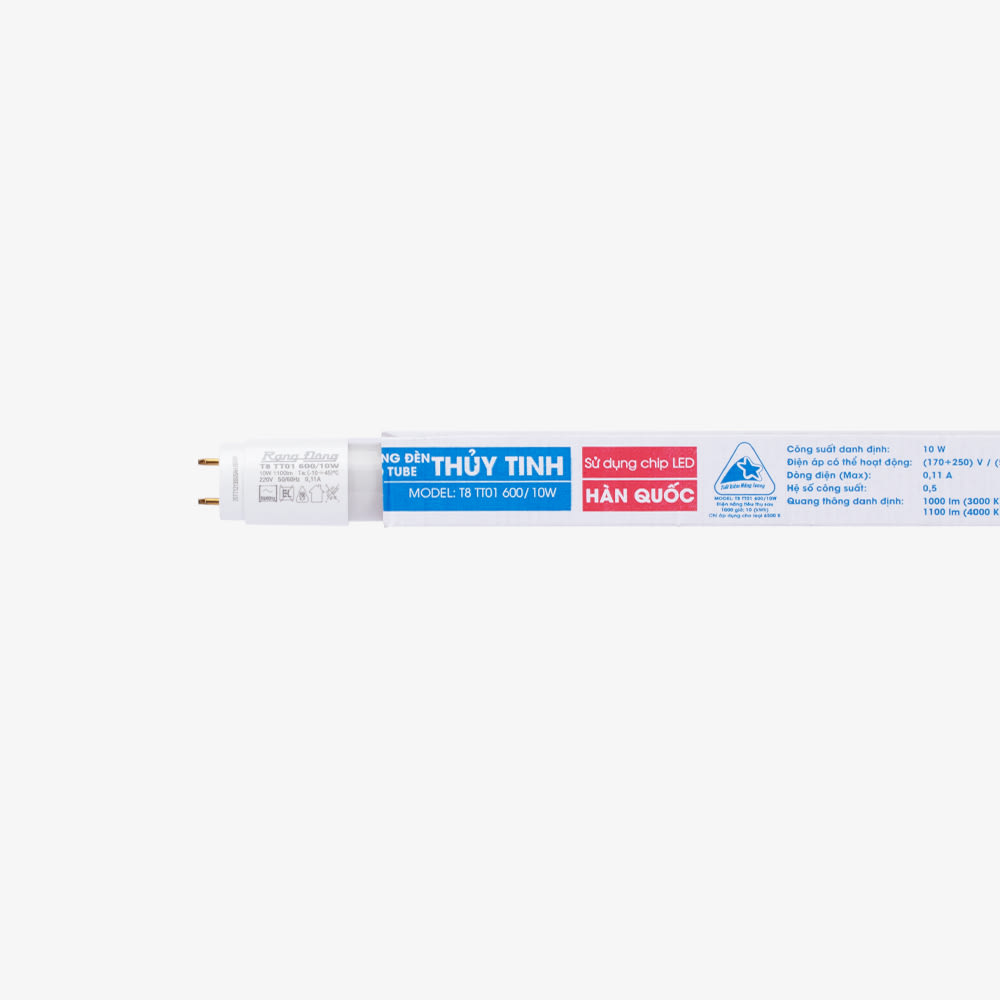 Bóng đèn LED tuýp thủy tinh T8 600/10W thumb 1