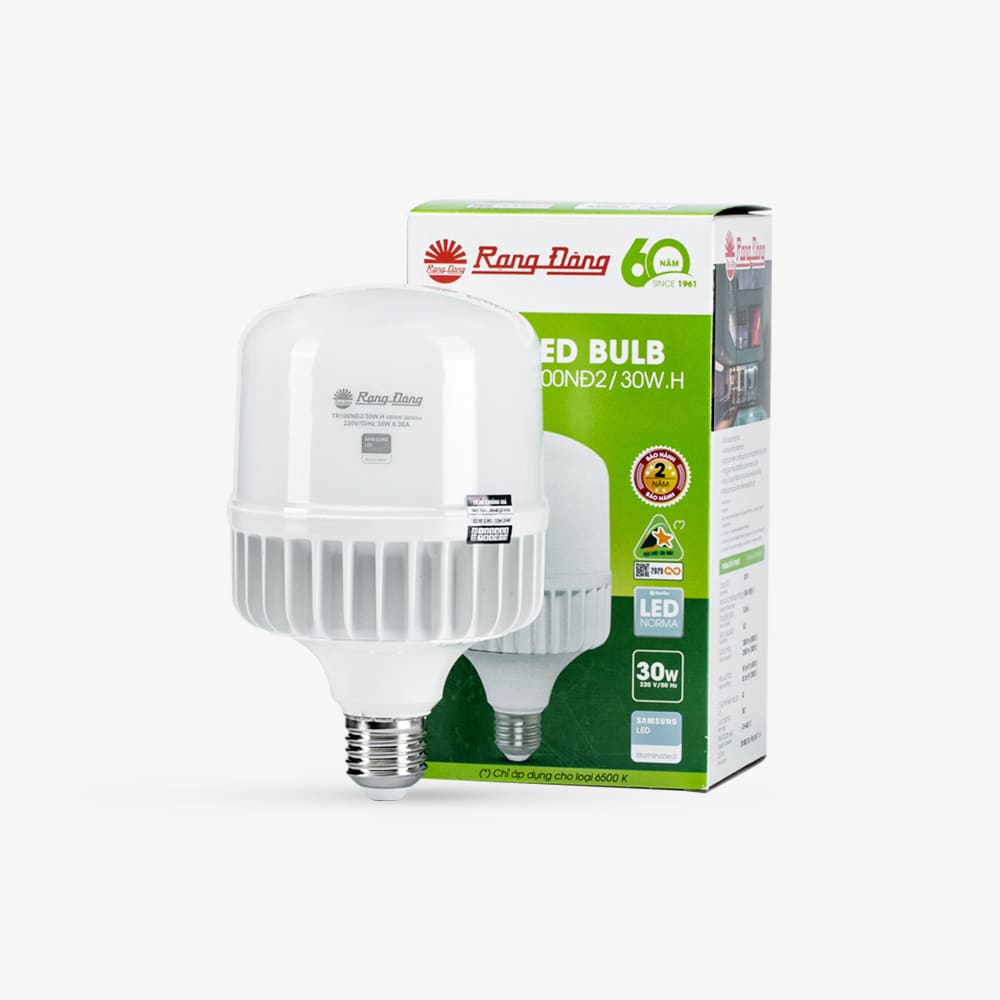 Bóng đèn LED bulb trụ nhôm đúc TR100NĐ2 30W thumb 1