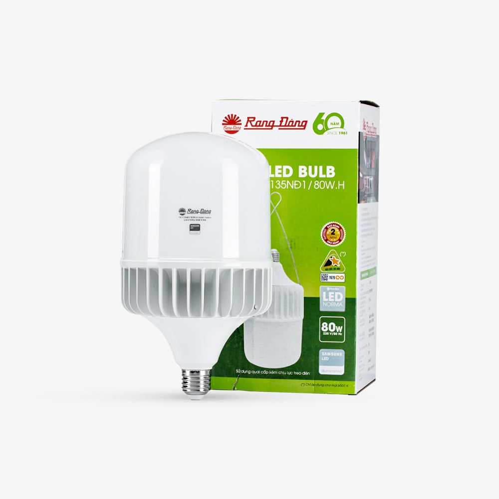 Bóng đèn LED bulb trụ nhôm đúc TR135NĐ1 80W thumb 1