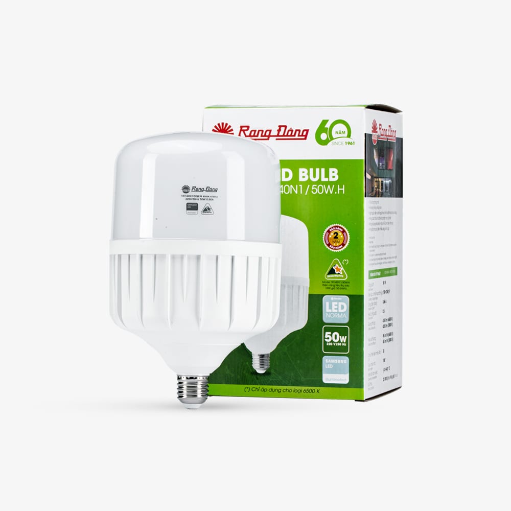 Bóng đèn LED bulb trụ nhôm nhựa TR140N1 50W thumb 1