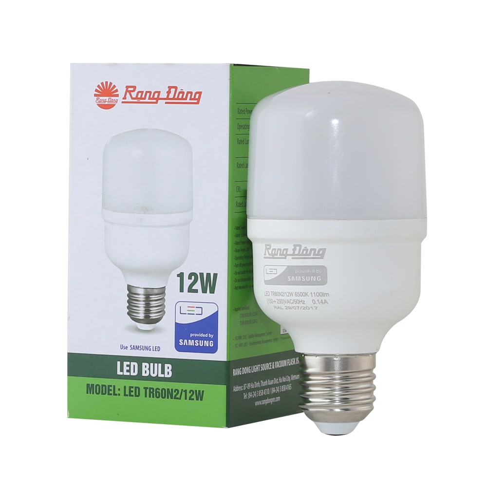 Bóng đèn LED bulb trụ nhôm nhựa TR70N2 12W thumb 1