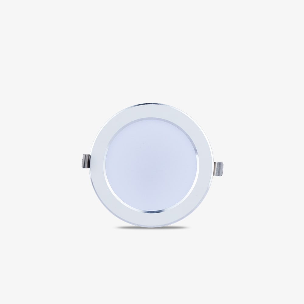 Đèn LED âm trần Downlight AT58 90/8W 4000K viền bạc