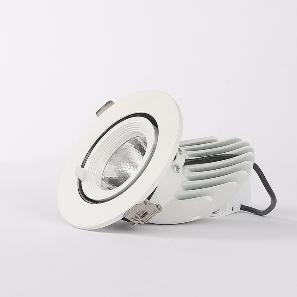 Đèn LED âm trần Downlight thông minh xoay góc AT18 bluetooth 100/9W