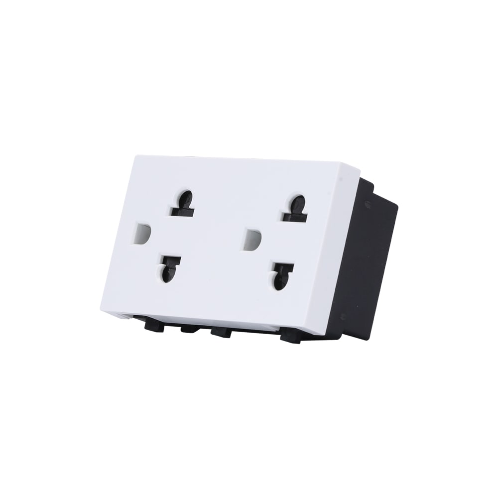 Hạt ổ cắm điện âm tường HOC02 2C/16A