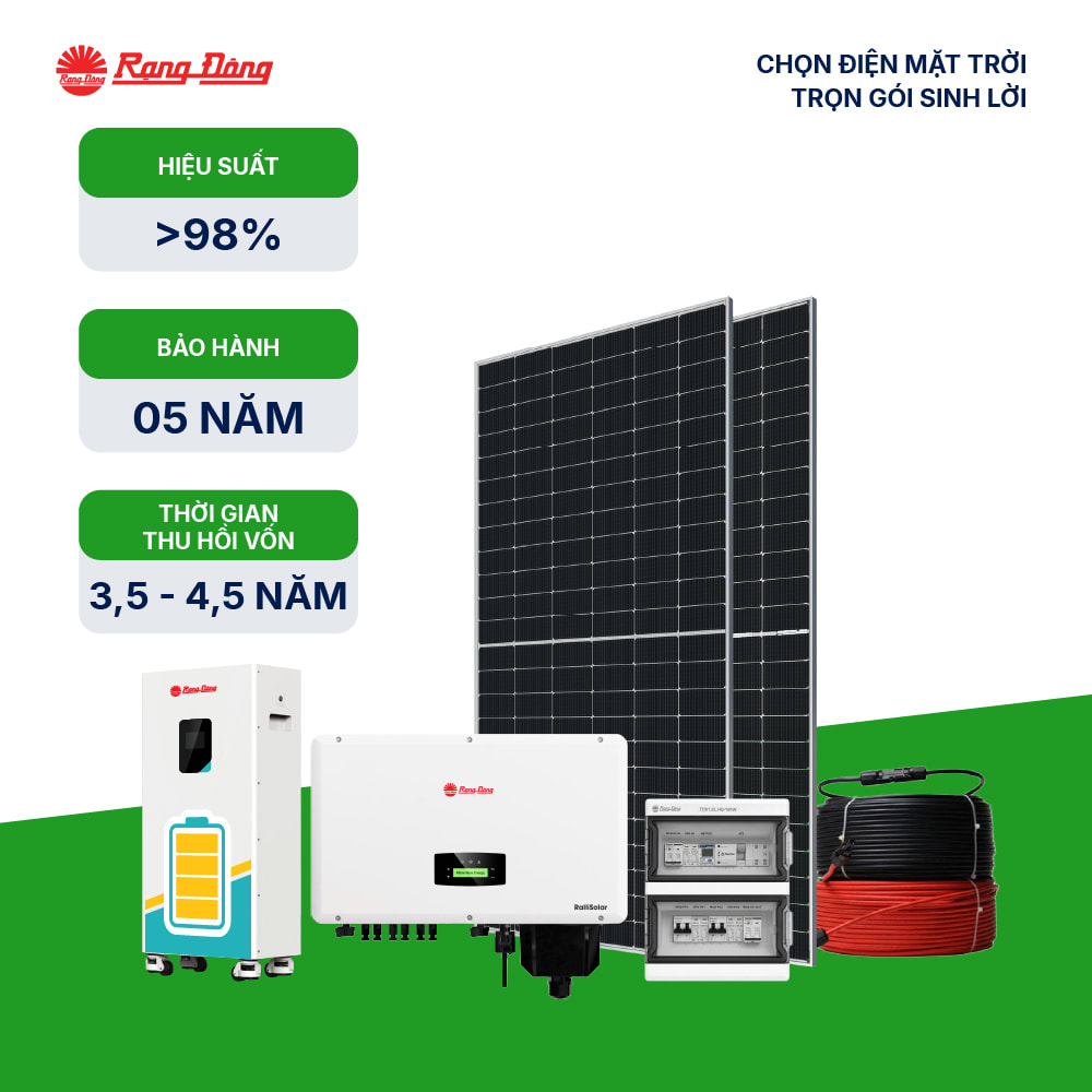 Hệ thống Hybrid 1 pha 10kWp