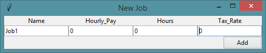 New job category form.