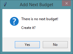 Next budget form.