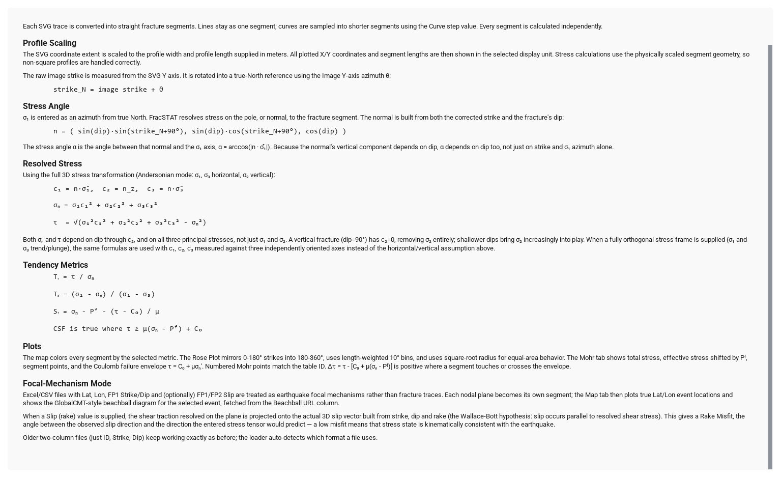 Native Method reference scrolled to stress resolution and tendency equations