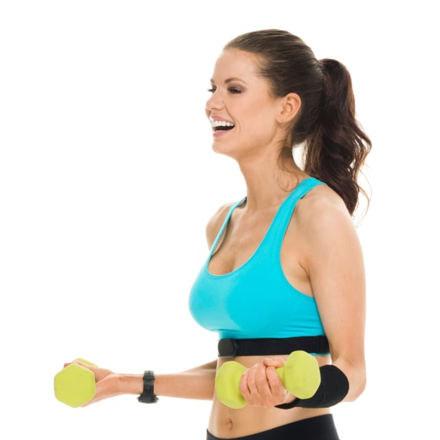 Ribbed Sports Bra - Blue