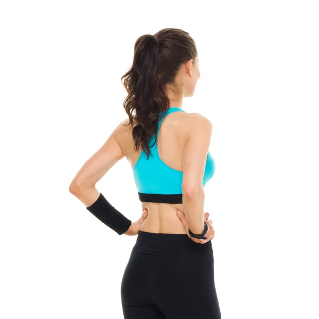 Ribbed Sports Bra - Blue
