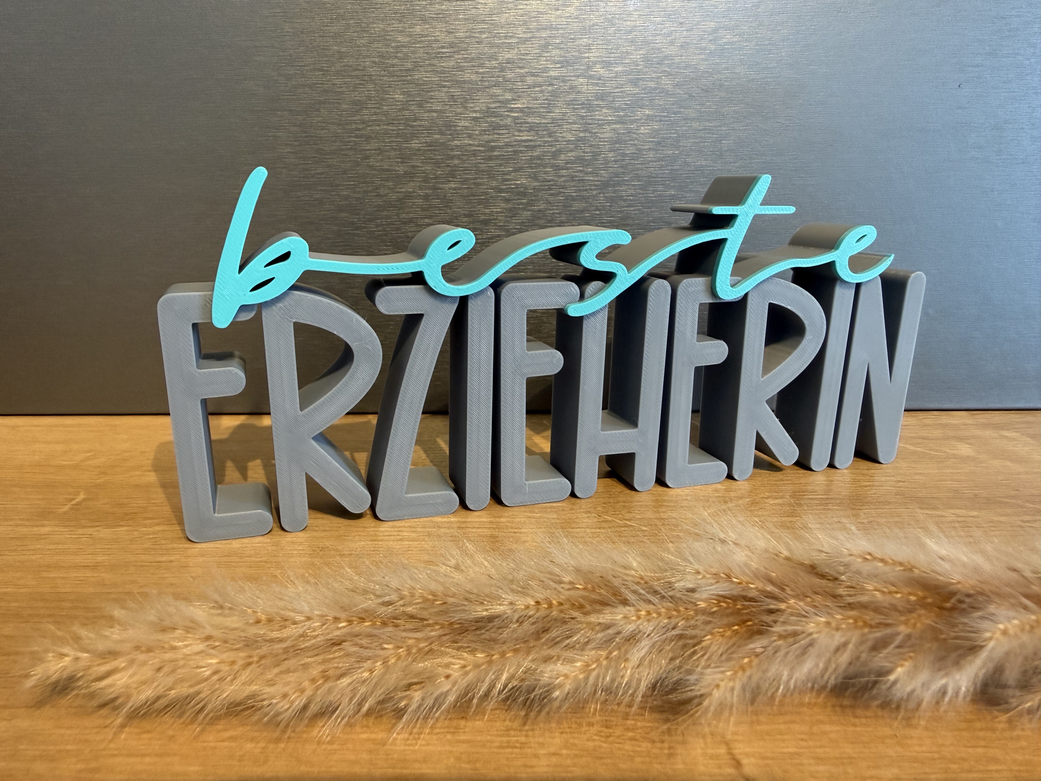 Dekorativer Schriftzug Beste Erzieherin