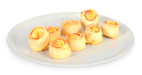 Pizzabrötchen mit Hinterschinken & Käse gefüllt Pizzabrötchen mit Hinterschinken & Käse gefüllt