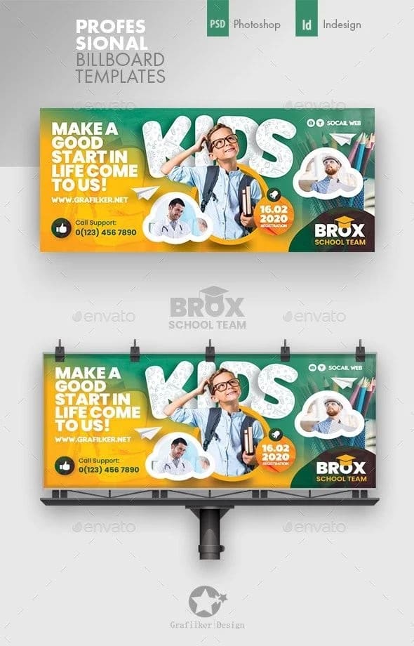 Brox School Billboard Design Banners project