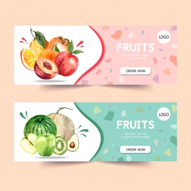 Fruit Store Promotion Banners Banners project