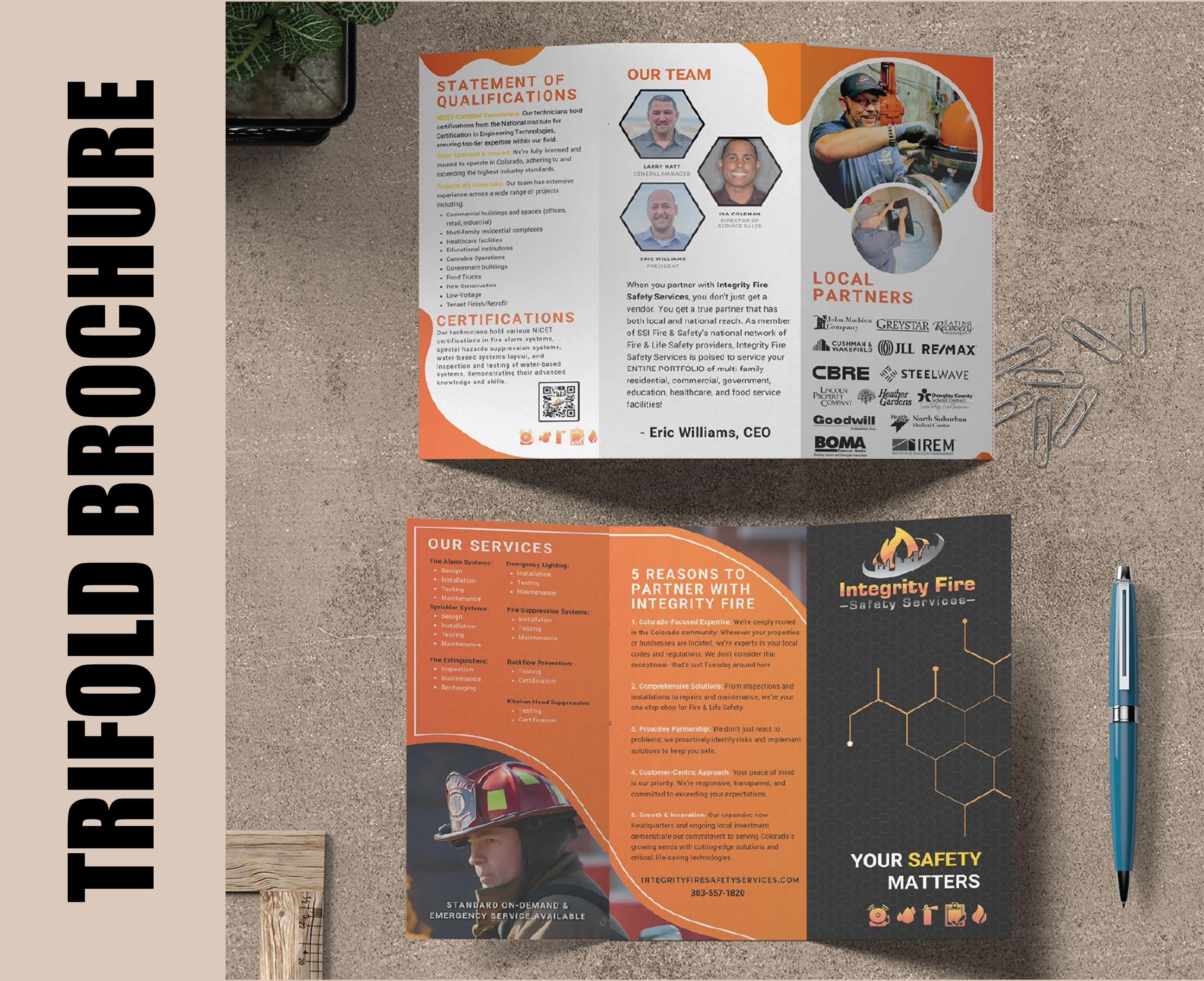 Integrity Fire Safety Flyers & Brochures project