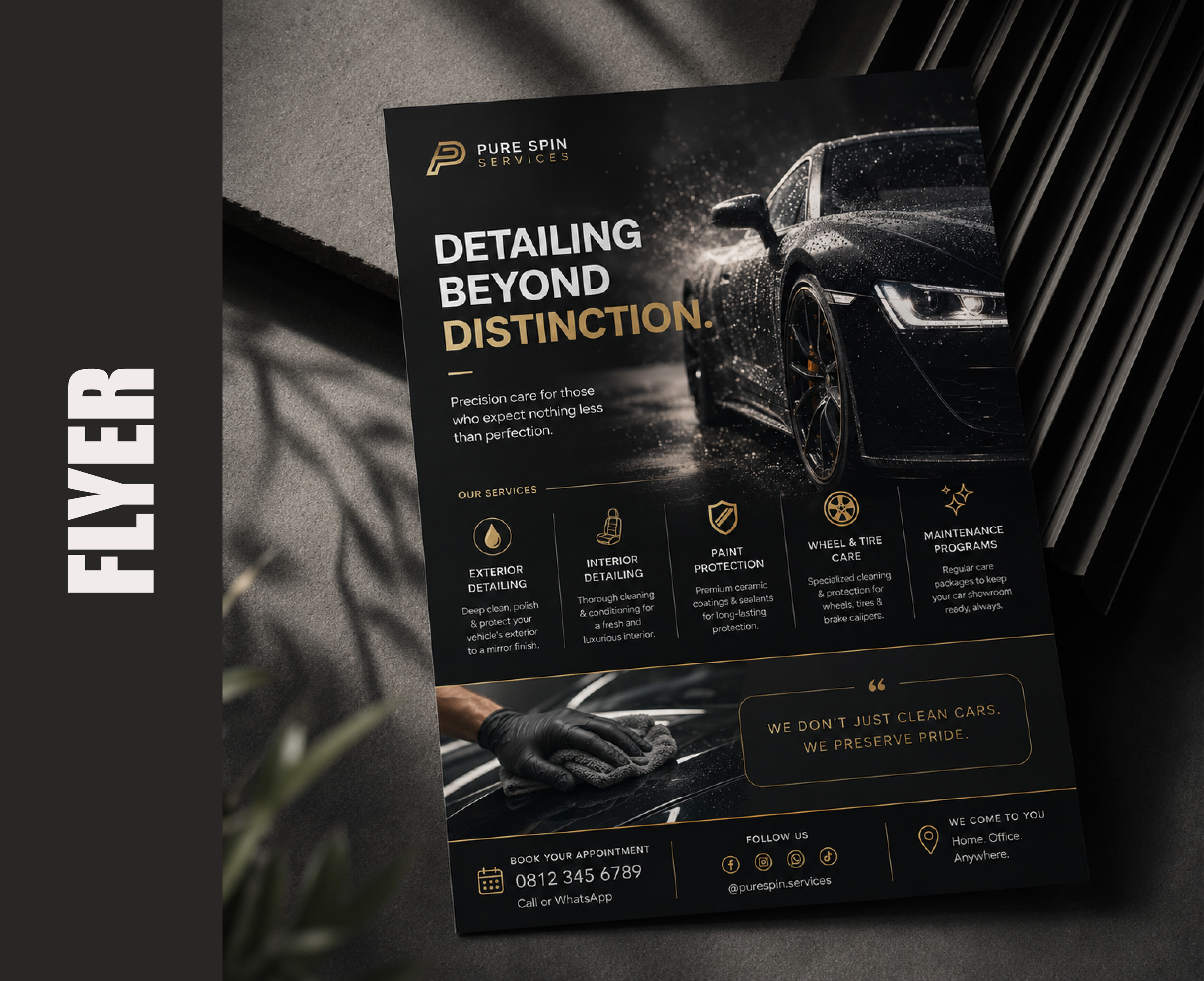 Premium Automotive Detailing Flyers & Brochures project