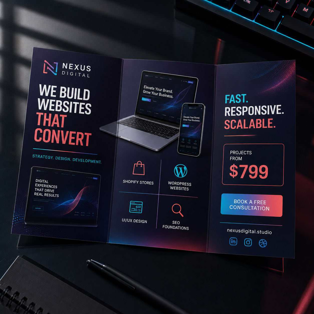 Nexus Digital Services Flyers & Brochures project