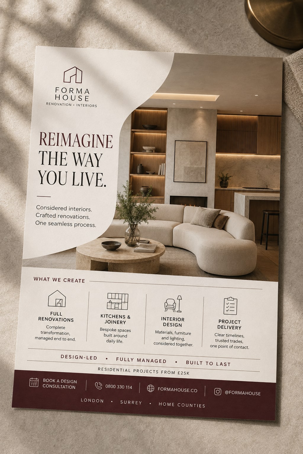 House Interior Design Flyers & Brochures project