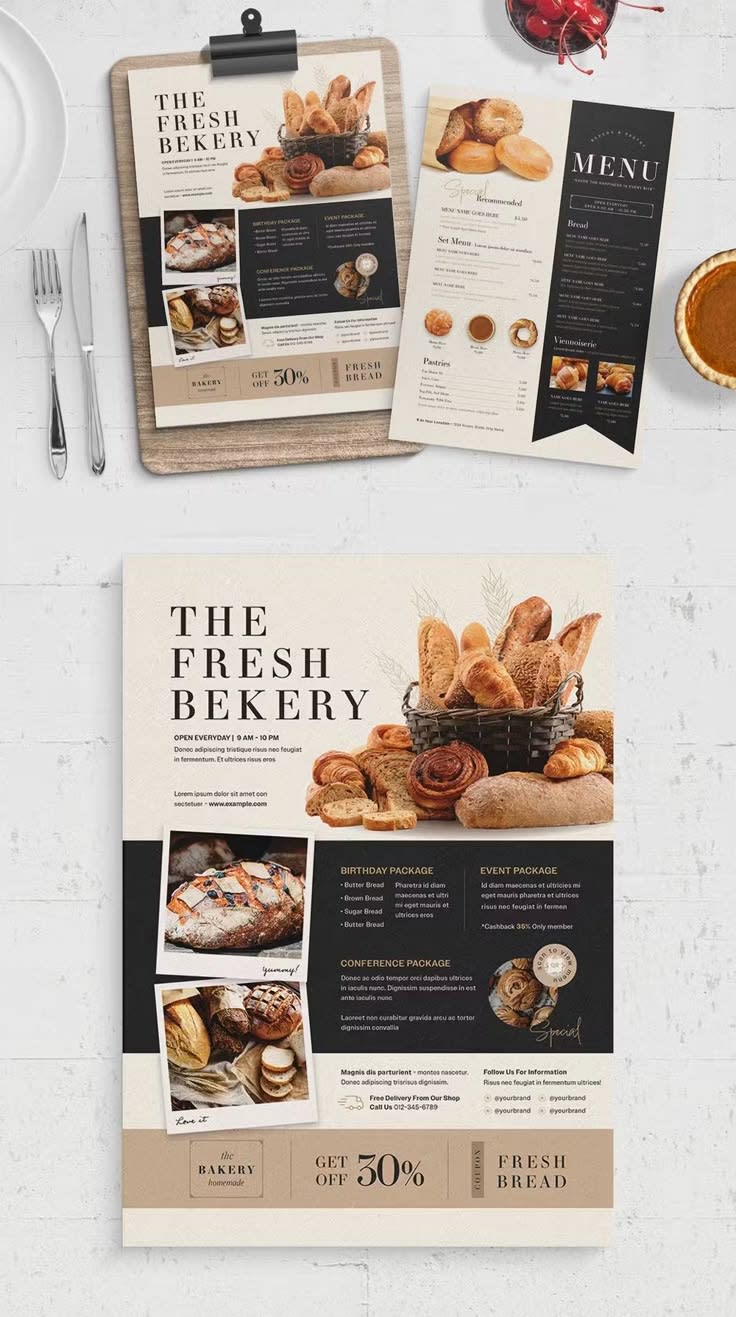 The Fresh Bakery Menu Menu project