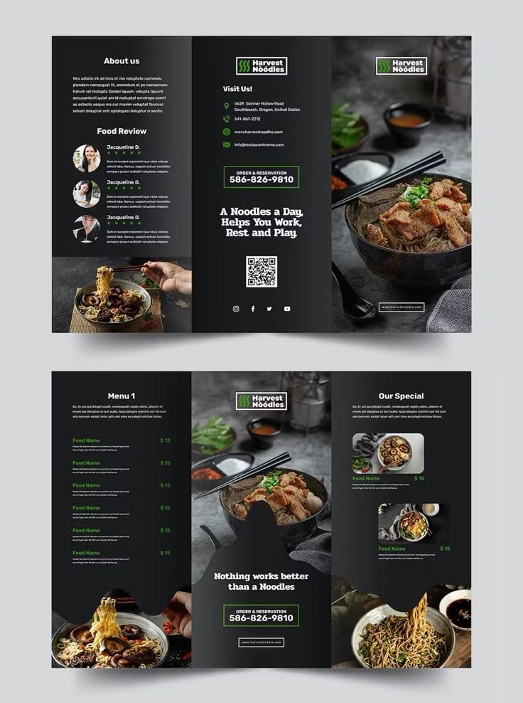 Harvest Noodles Menu Menu project