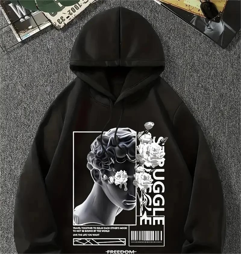 Monochrome Statue Hoodie Merchandise project