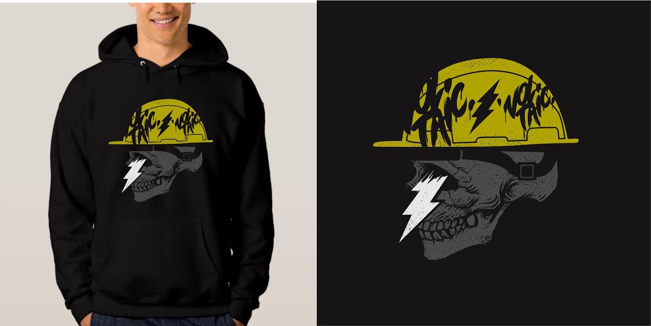 Hard Hat Skull Hoodie Merchandise project
