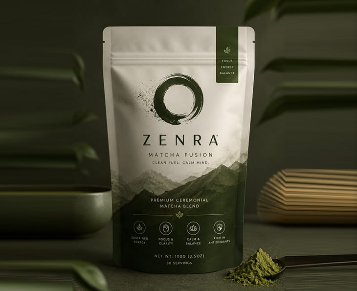 Zenra Matcha Packaging project