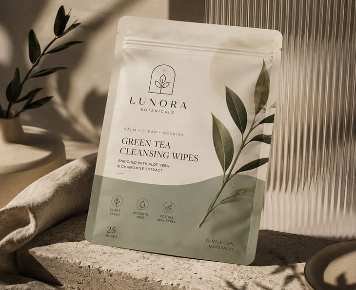 Green Tea Wipes Packaging project