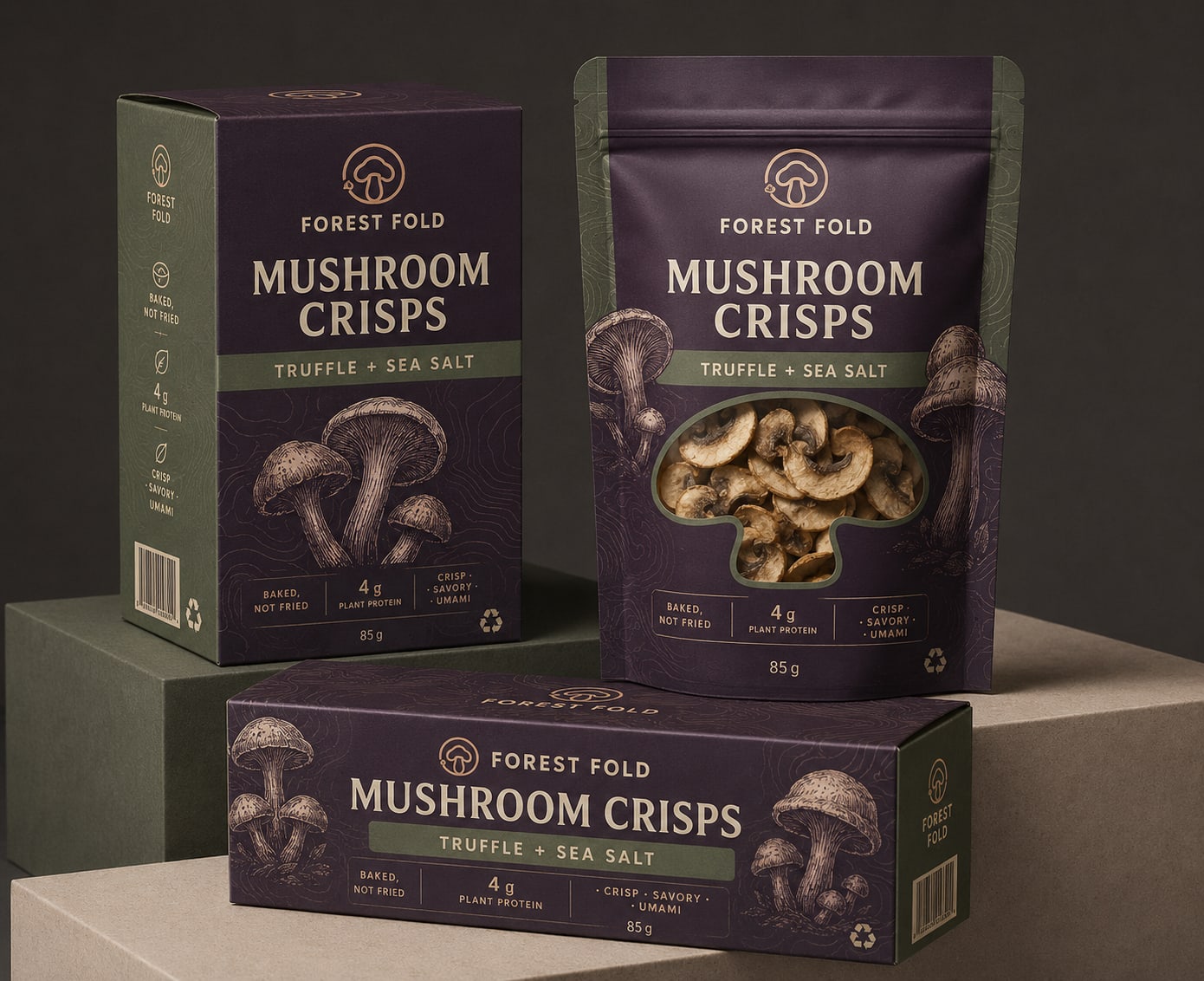 Mushroom Crisps Packaging project