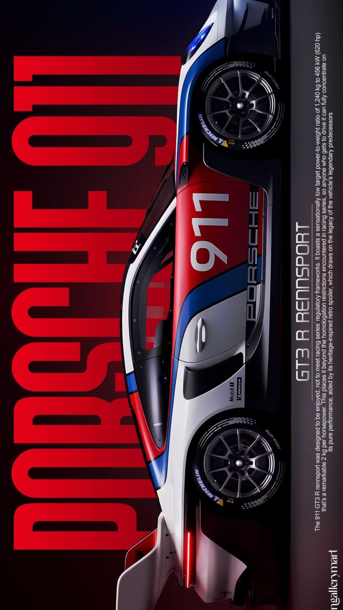 Porsche 911 GT3 R Rennsport Poster Banners project