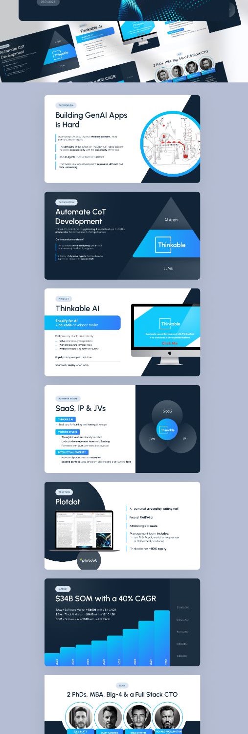 Thinkable AI Pitch Deck Pitch Deck project