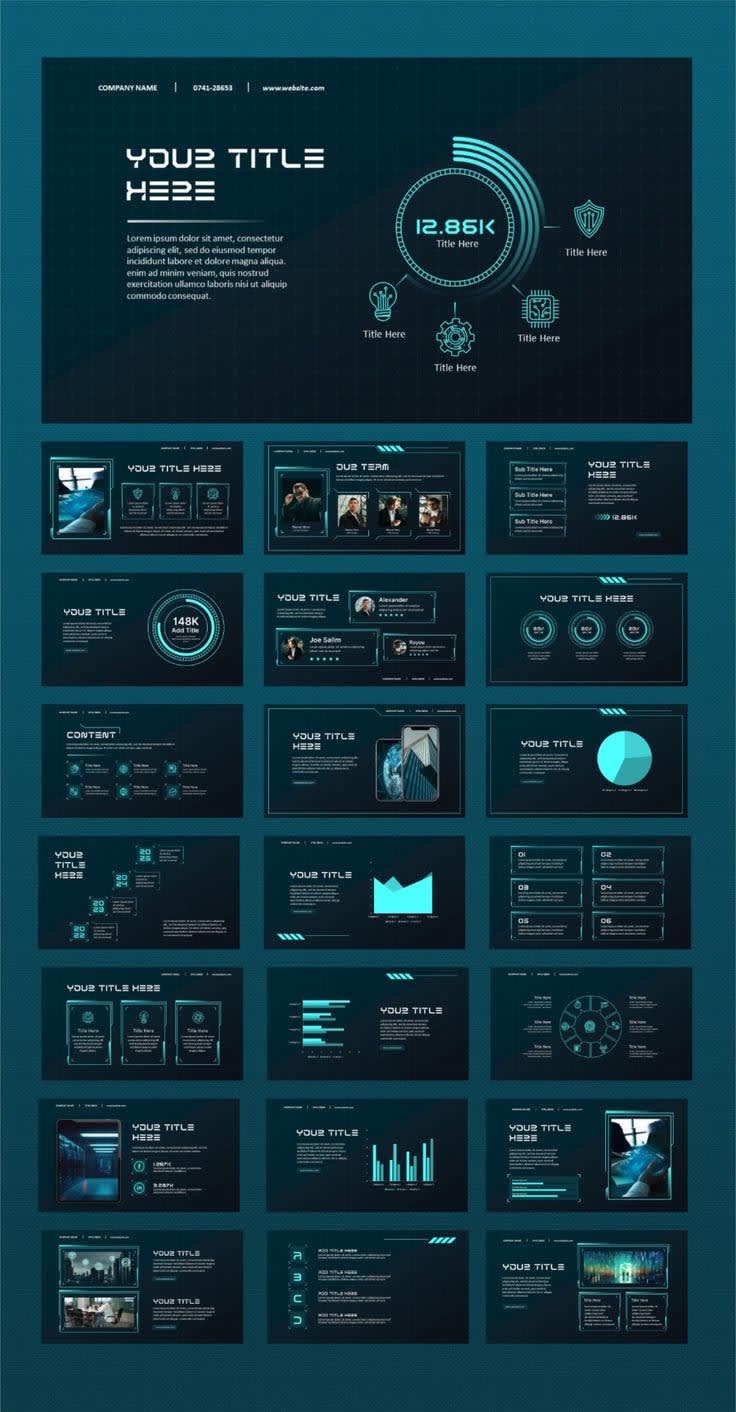 Dark Technology Pitch Deck Pitch Deck project