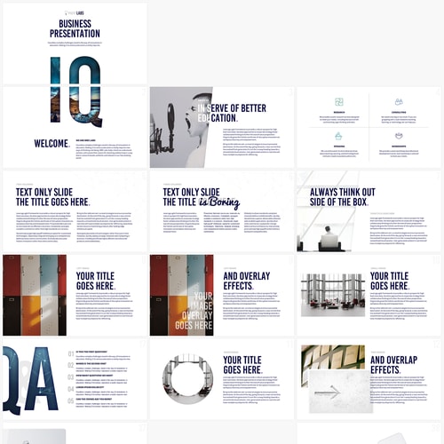 IQ Business Presentation Pitch Deck project