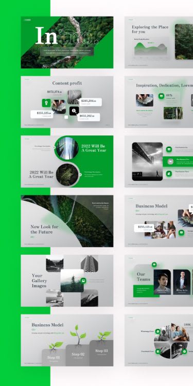 Green Nature Pitch Deck Pitch Deck project