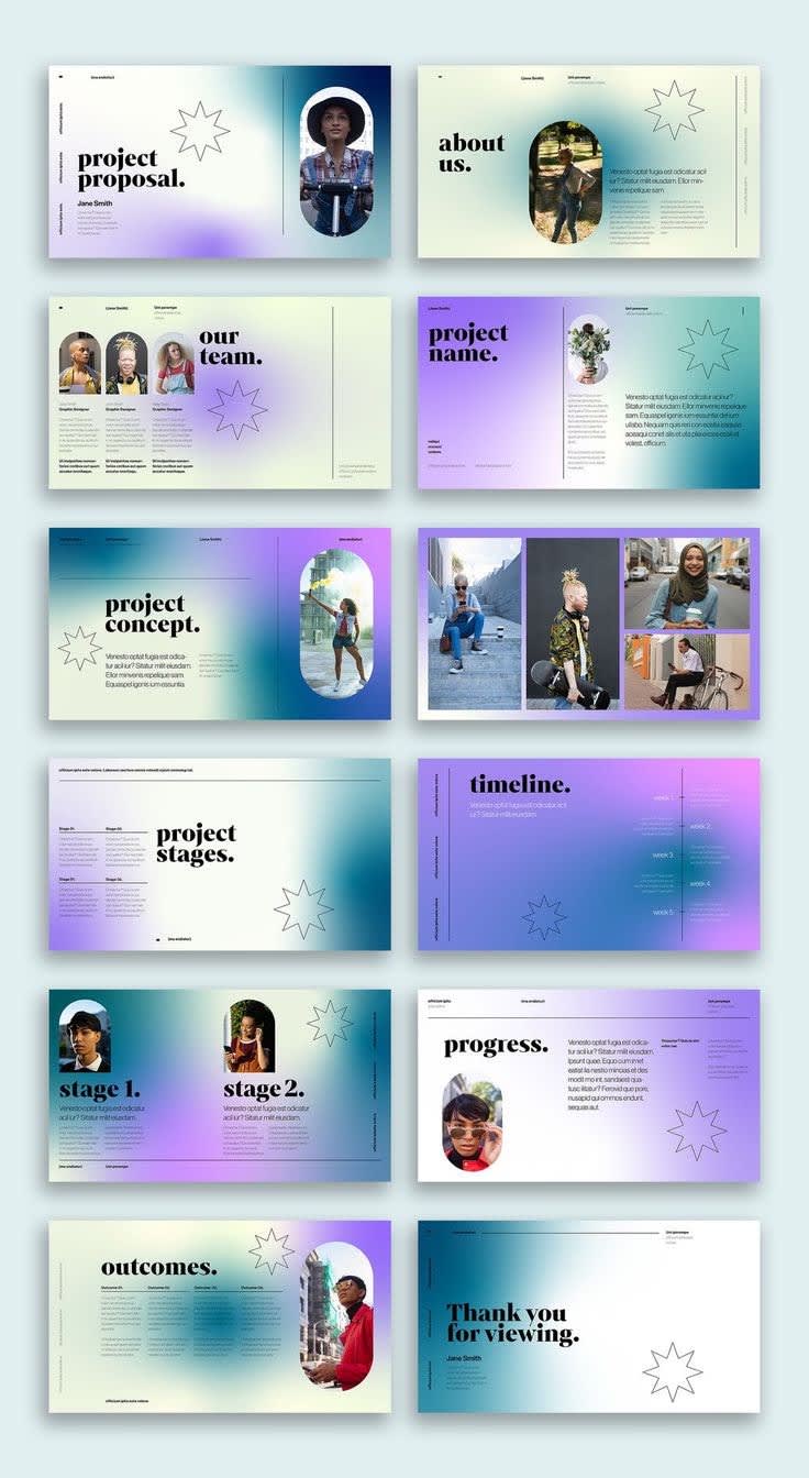 Gradient Project Proposal Deck Pitch Deck project