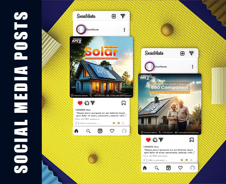 Solar Energy App socialmediapost project