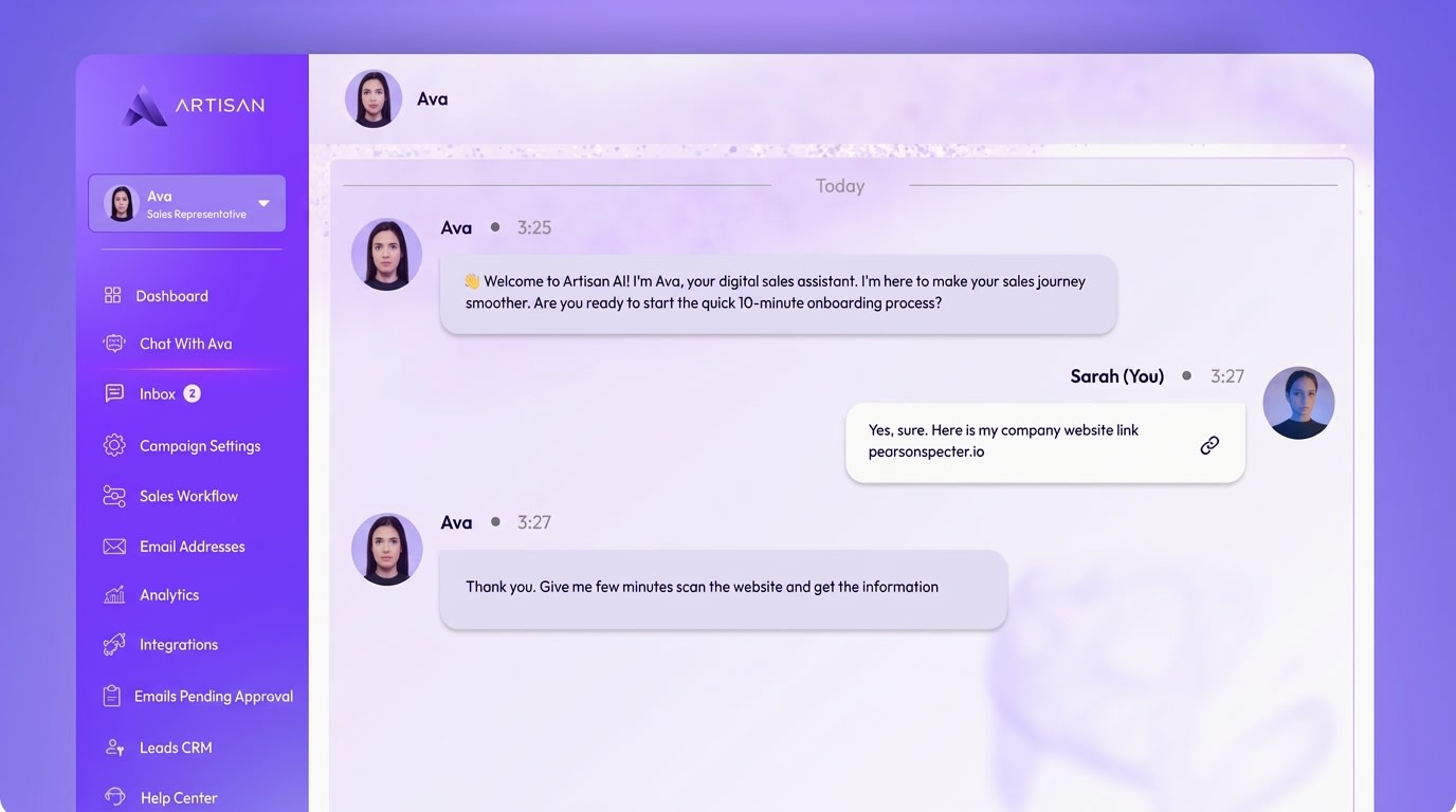 Meet Ava: Your AI Sales Rep 2D Animations project