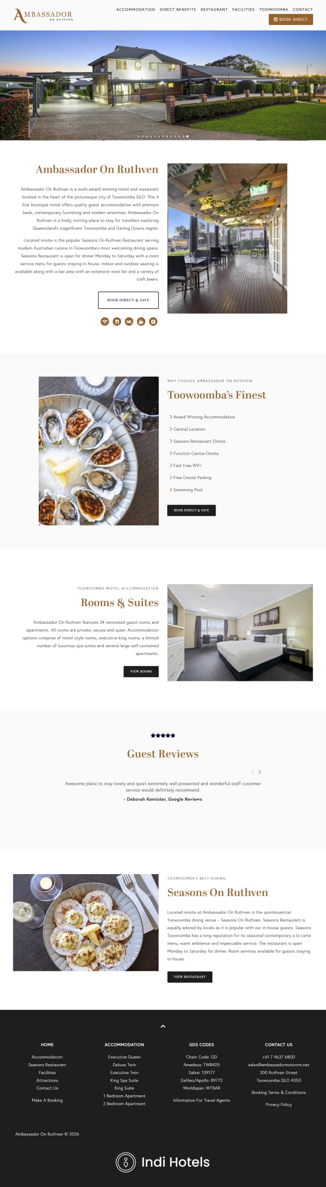 Ambassador on Ruthven website preview