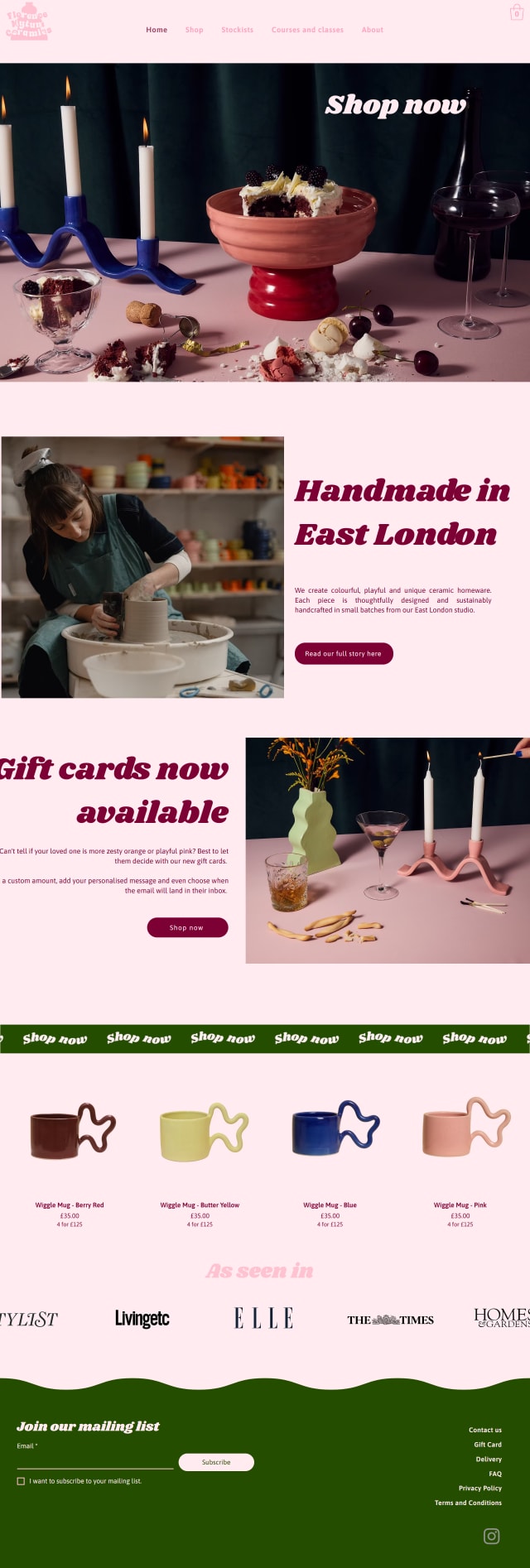 Florence Mytum website preview