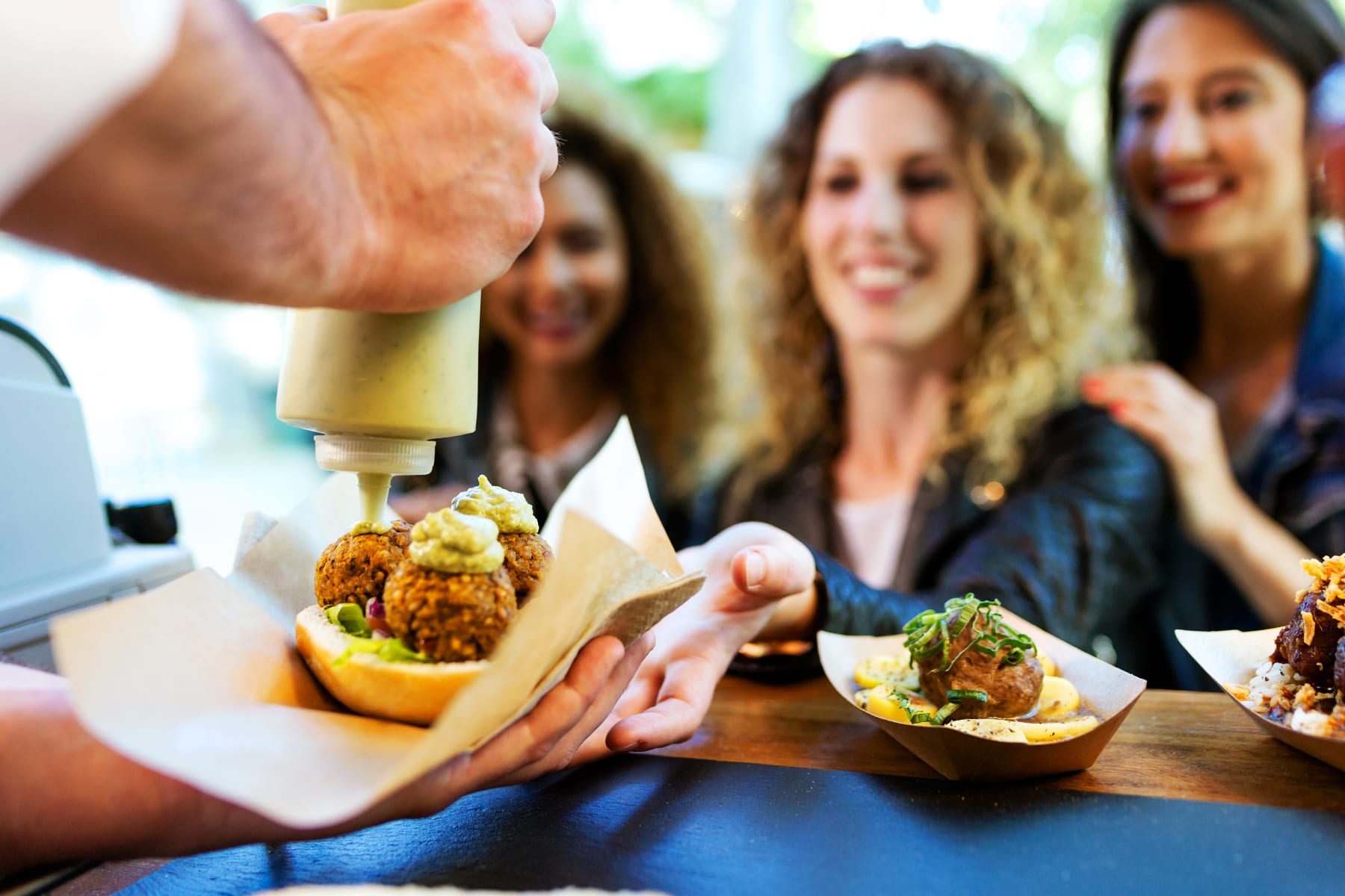 Street food for summer party