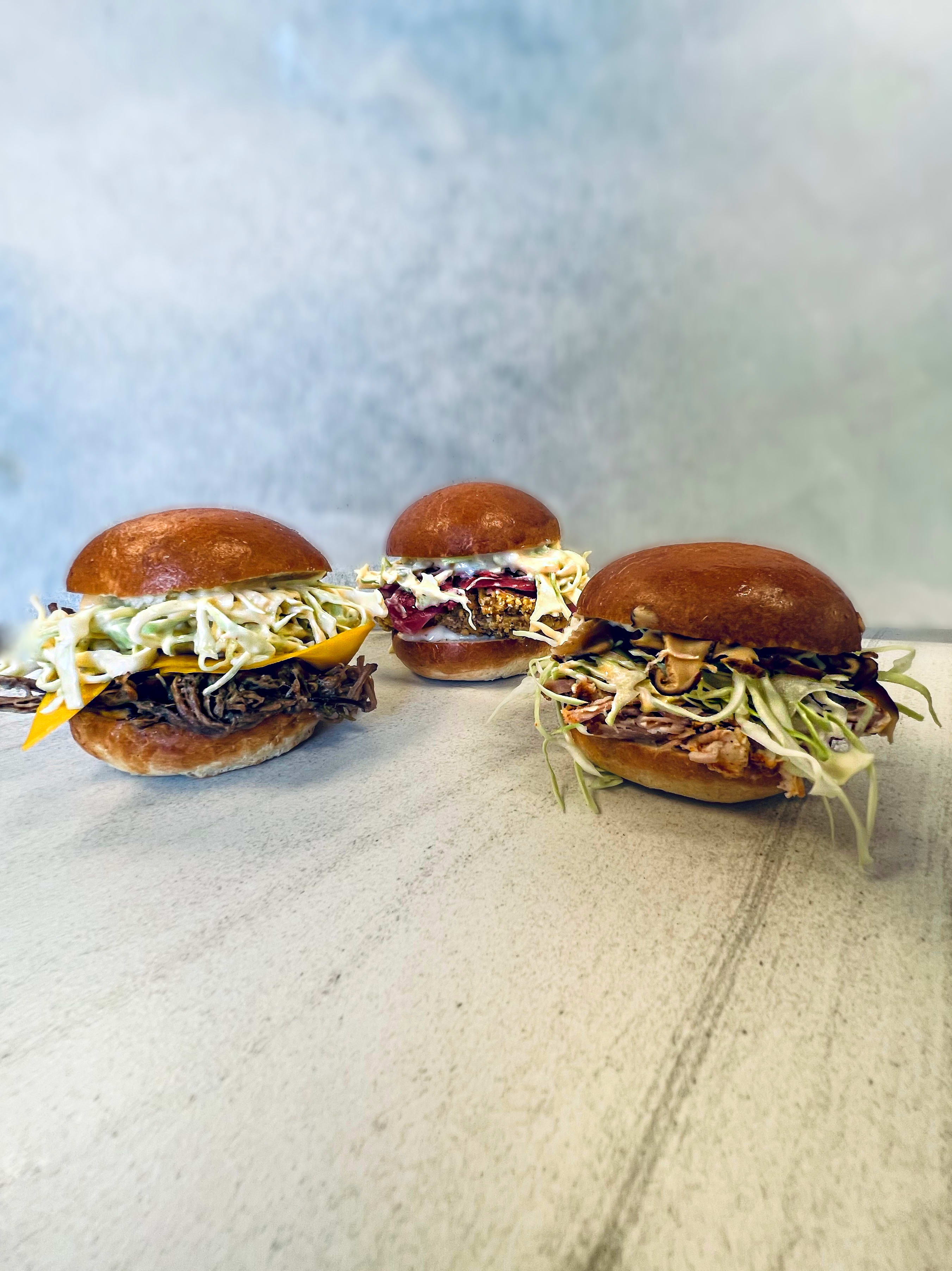 Sliders as catering, suitable for large events